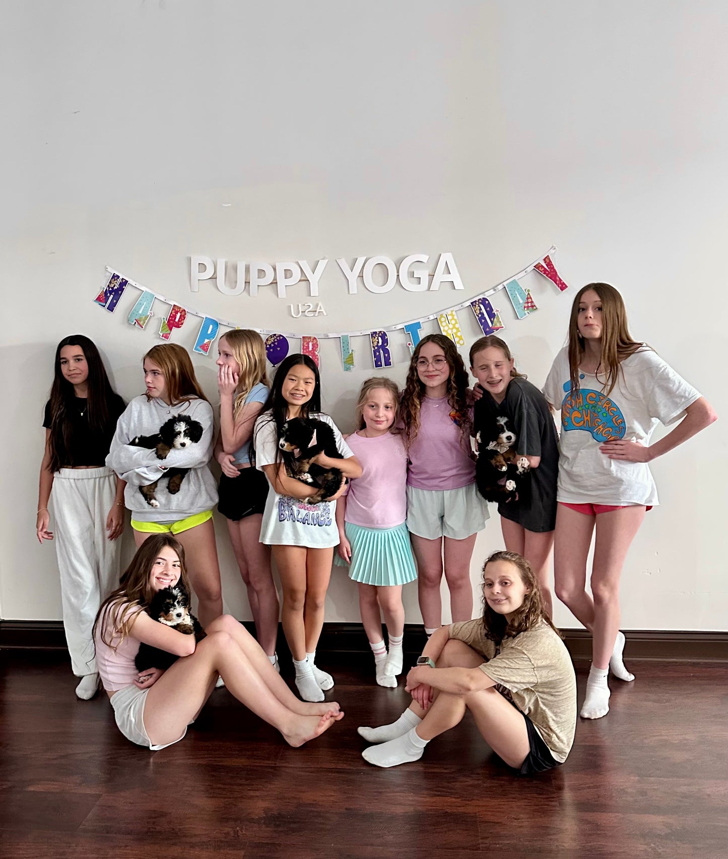 Private Puppy Yoga Birthday Party